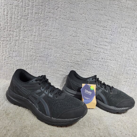 Asics 1011B492 Gel-Contend 8 Men's Size 8 Black Carrier Gray Running Sneakers - Picture 1 of 10